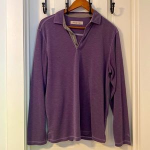 Purple-Long Sleeve Polo-Tommy Bahama-Size M- Good Condition
